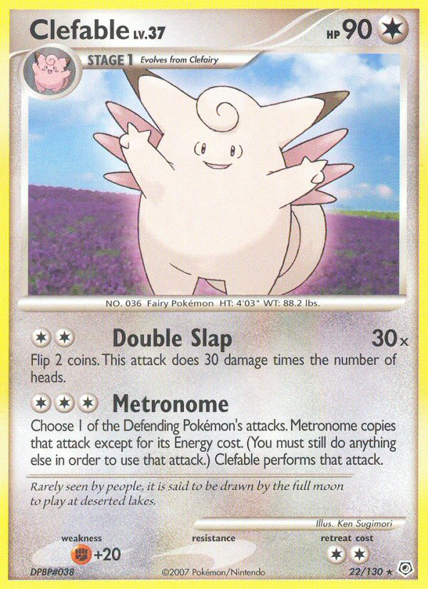 Diamond & Pearl Clefable #22/130